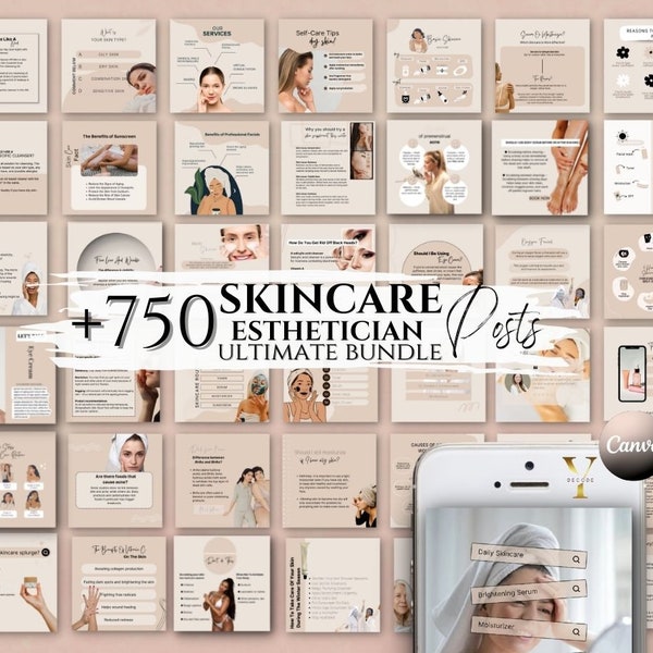 Skincare Instagram Post Skincare Template Esthetician Instagram Ig Beauty Social Media Template Skin Care Zitat MedSpa Salon Facial Business