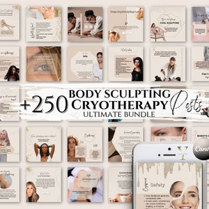 Body Sculpting Instagram Post Template Cryotherapy Body Contouring