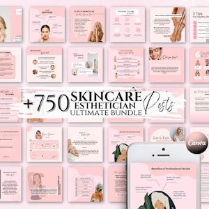 Skincare Instagram Post Skincare Template Esthetician Instagram Template Ig Beauty Post Social Media Template Skincare Quotes Med Spa Bundle