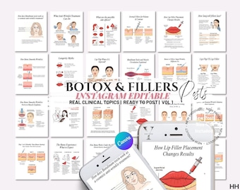 Medspa Instagram Vorlage Botox Lippenfüller Instagram Post Krankenschwester Injektor Social Media MedSpa Marketing Ästhetik Vorlage Botox Vorlage Svg