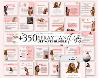 Spray Tan Instagram Post Social Media Spray Tan Template Tanning Business Adverstisment Artist Spray Tan Canva Graphic Airbrush Sunless Tan