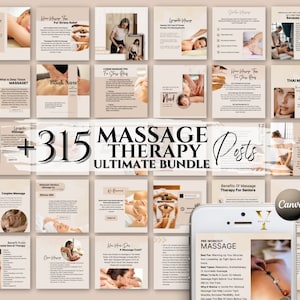 Massage Therapist Instagram Templates Spa Esthetician Social Media Posts Facebook Massage Therapist Template Quotes Beauty Salon Flyer Cover
