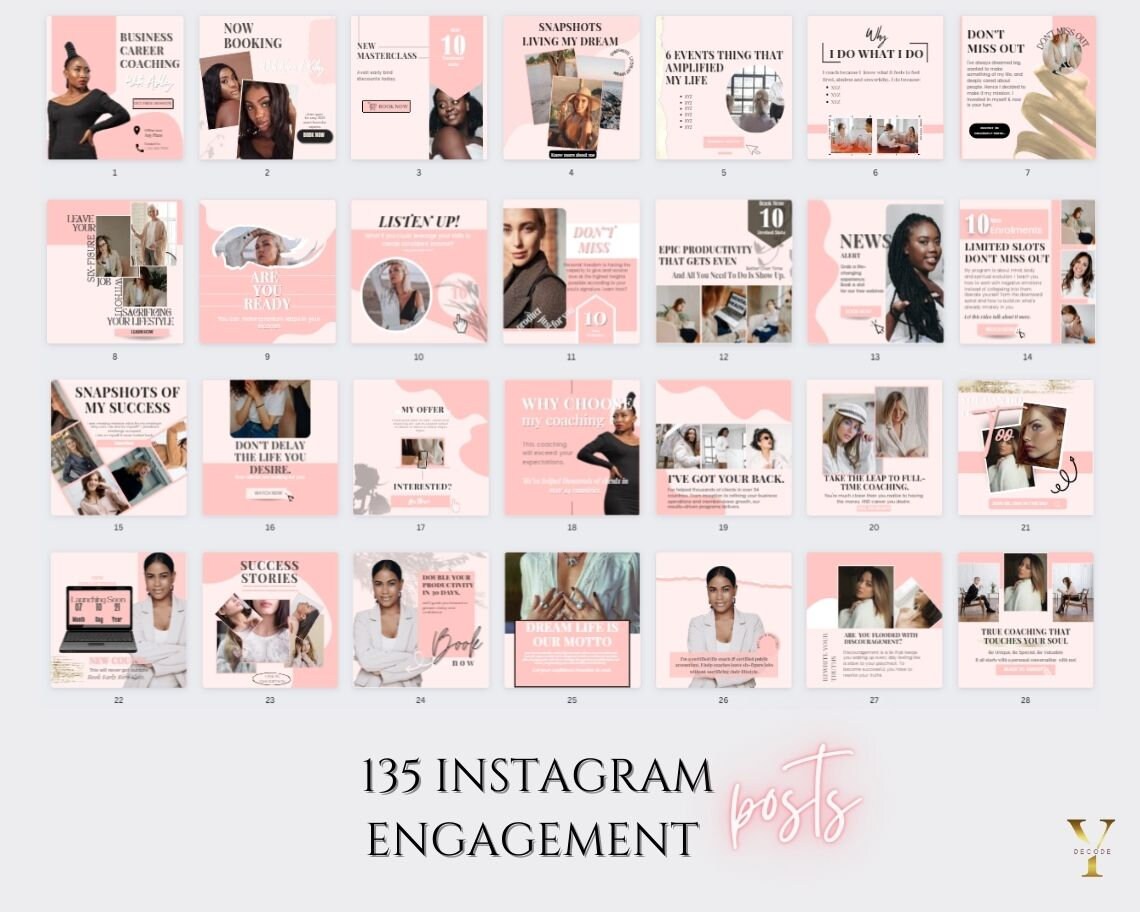 Coaching Instagram Templates Coaching Template Ig Coach - Etsy