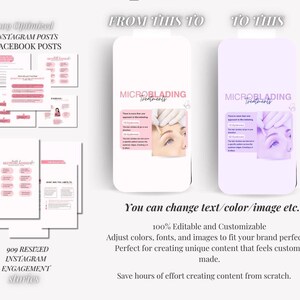 Brows Microblading Instagram Template Microblading Eyebrow Tattoo ...