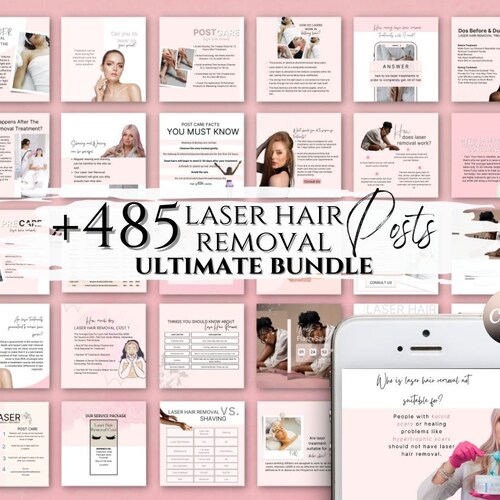 Laser Hair Removal Posts Canva Template Esthetician Posts - Etsy Laser Hair Removal Posts Canva Template Esthetician Posts - Etsy