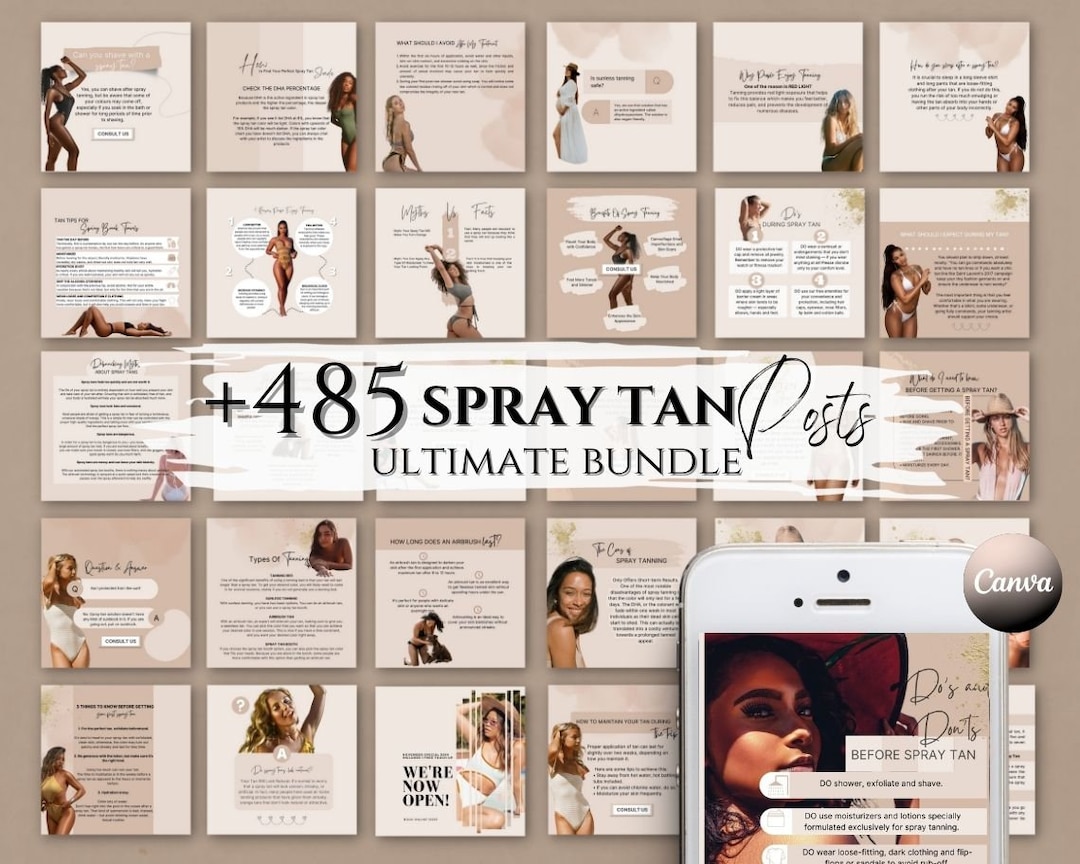 Spray Tan Posts Spray Tan Instagram Posts Spray Tan Social Media Spray Tan Content ...