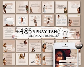 Spray Tan Instagram Posts Spray Tan Social Media Spray Tan Content Templates Tanning Business Artist Airbrush Salon Mobile Bronze Aftercare