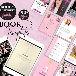 Ebook Template Canva Ebook Cover Pink ebook Template Business ebook Workbook Template Freebie Lead Magnet Template Course Digital Download