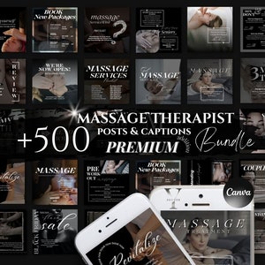 Massage Therapist Instagram Template Spa Esthetician Social Media Post Facebook Massage Therapy Quote Aftercare Facial Beauty Flyer Caption