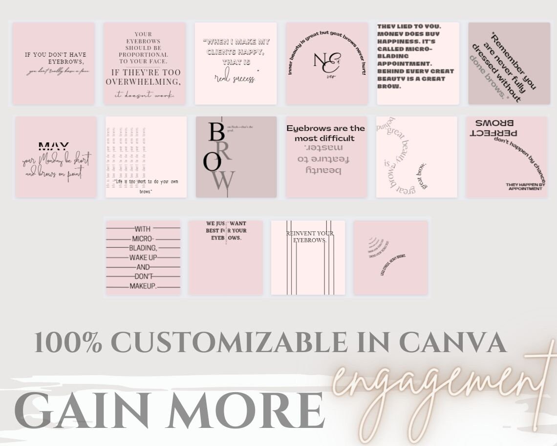 Microblading Instagram Posts Microblading Instagram Quotes - Etsy UK