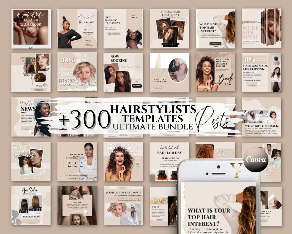 Beauty Salon Content - Etsy