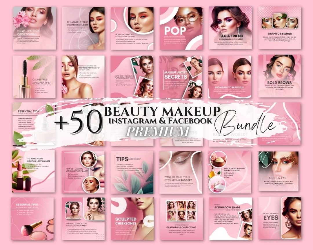 Makeup Artist Flyers Template Makeup Instagram Template IG Etsy