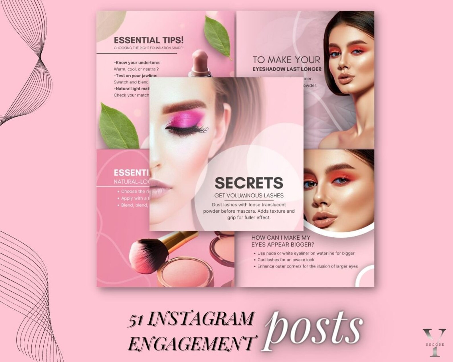Makeup Artist Flyers Template Makeup Instagram Template IG Etsy