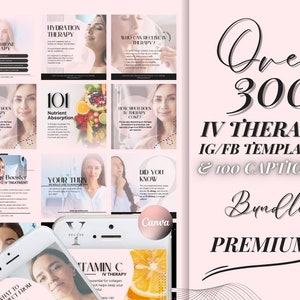 IV Therapy Template IV Drip Instagram IV Hydration Social Media Template Iv Infusion Therapy Template Iv Vitamin C Therapy Iv Nurse Injector