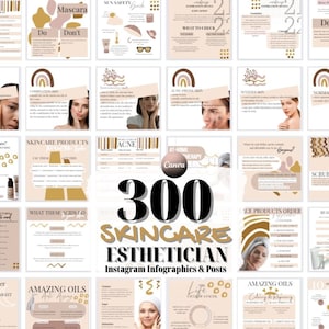 Esthetician Instagram Template, Esthetician Instagram Post Skincare Instagram Post, Skincare Instagram Template Beauty Business Social Media