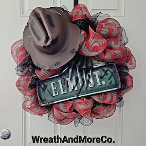 Nightmare On Elm Street Freddy Krueger Wreath Halloween Door Decoration