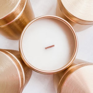 9oz Luxury Glam Tin Deluxe Satin Soy Wax Candle With Lid ON Sale - Etsy