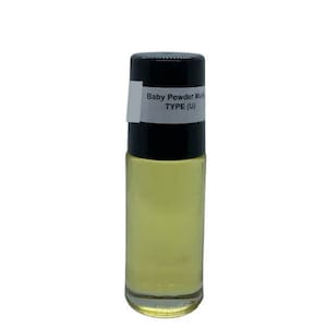 Baby Powder Fragrance Body Oil 1/3 oz Roll On| Baby Powder Scented Perfume Oil, Roll on Perfume Cologne unisex uncut strong roll on scent