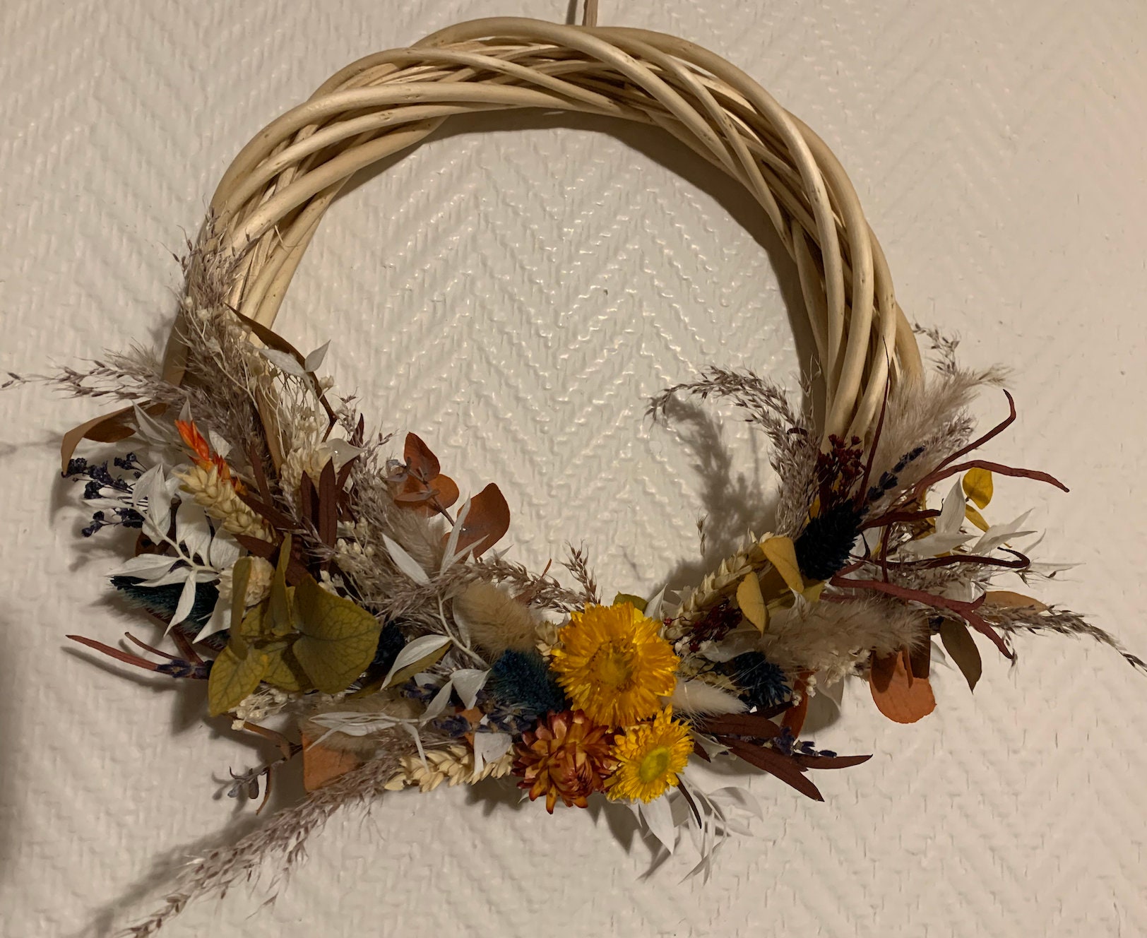Couronne Fleurs Séchées