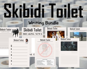 Paquete de escritura para inodoro Skibidi