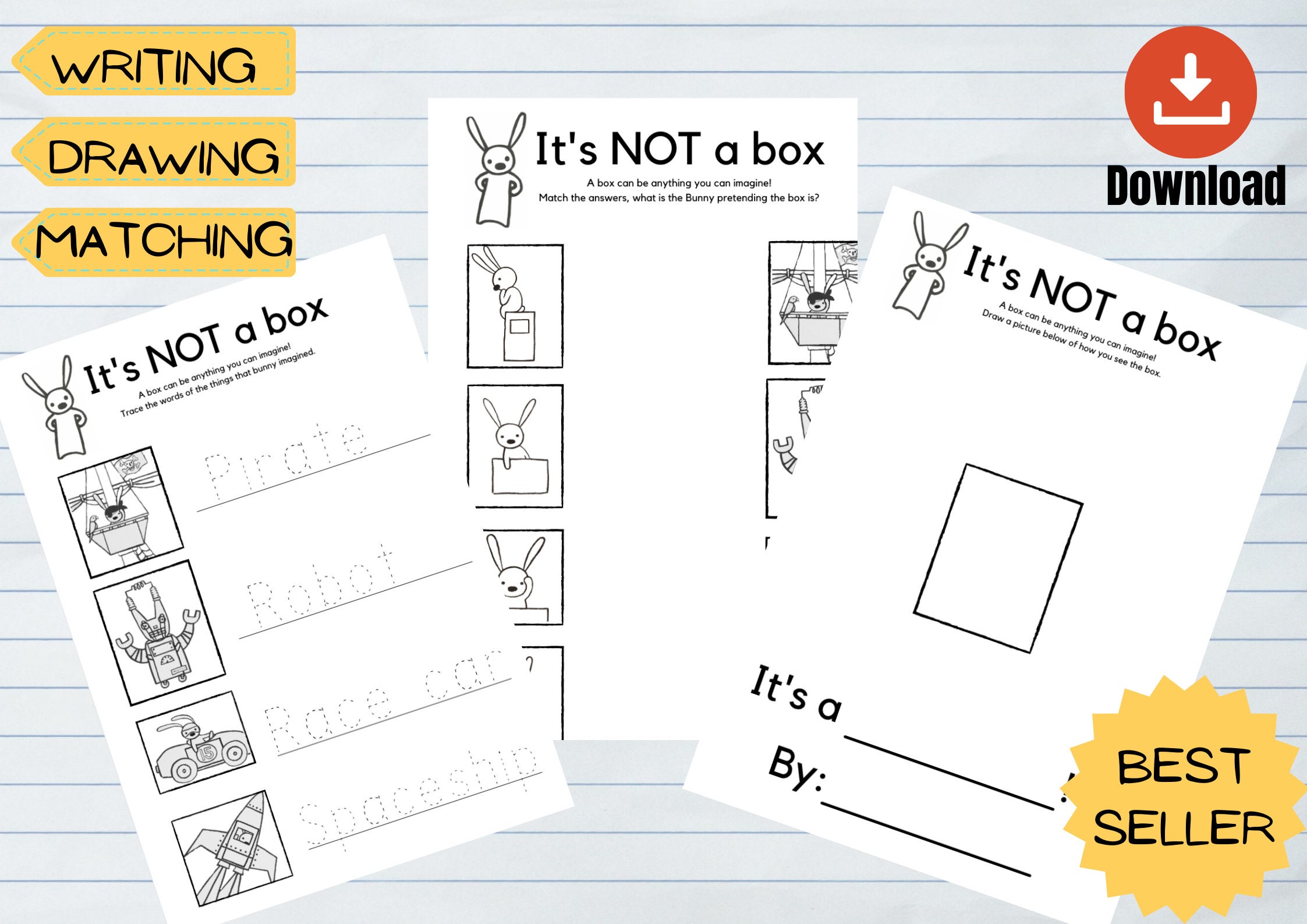 NOT a BOX Activity Worksheet Bundle - Etsy not-a-box-activity-worksheet-bundle-etsy