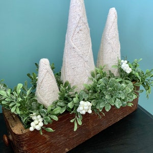Sweater Christmas Tree Arrangement Centerpiece