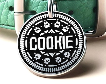 Custom Engraved Stainless Steel Pet ID Tag, Durable Dog Cat Collar Tag