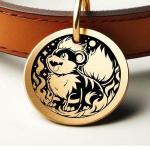 Custom Stainless steel Gold Silver metal dog cat kitten puppy pet tag ID identity lost microchipped small medium large collar lead licence