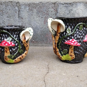 Mushroom Cauldron Mug Handcrafted Ceramic Mug