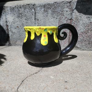 Witch’s Cauldron Mug Handcrafted Ceramic Mug