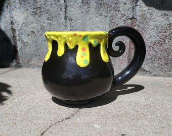Witch’s Cauldron Mug Handcrafted Ceramic Mug