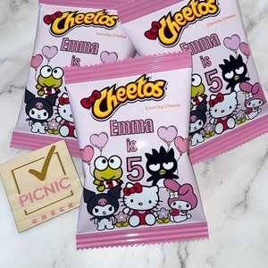 Filled Customized Kitty Chip Bags/ Kitty Chip Bags/ Kitty kawaii  / Sanrio/ Kawaii