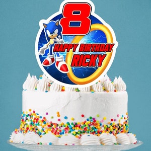 Sonic Headhog Movie MV Edible Cake Toppers – Cakecery