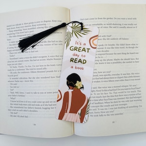 Bookmark for Black women, Melanin page divider, Black girl bookmark, Bookish gifts, Gift for her, Booklover, Tassel, Inspirational