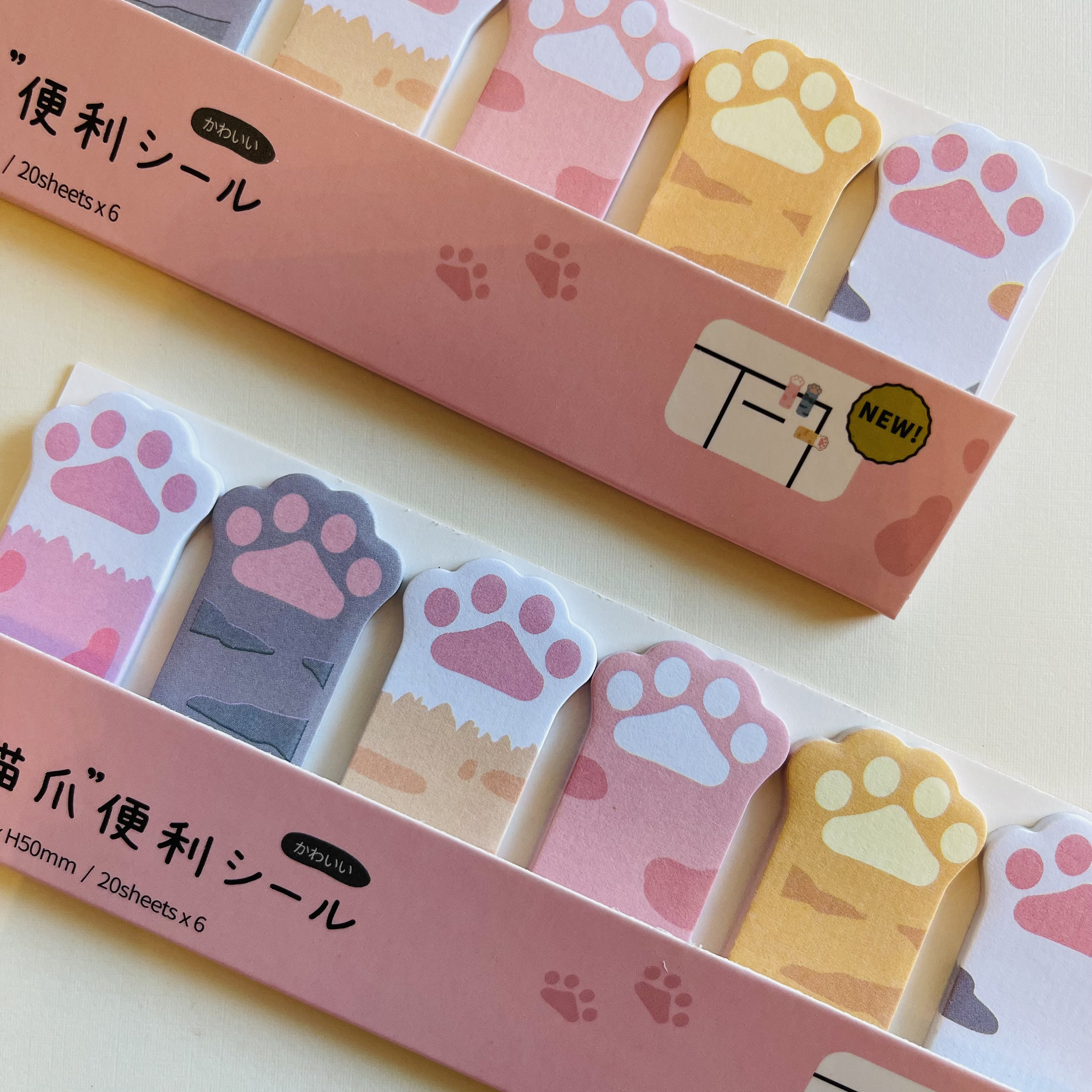 Cute Cat Paw Sticky Notes Self Adhesive Memo Index Notes Etsy