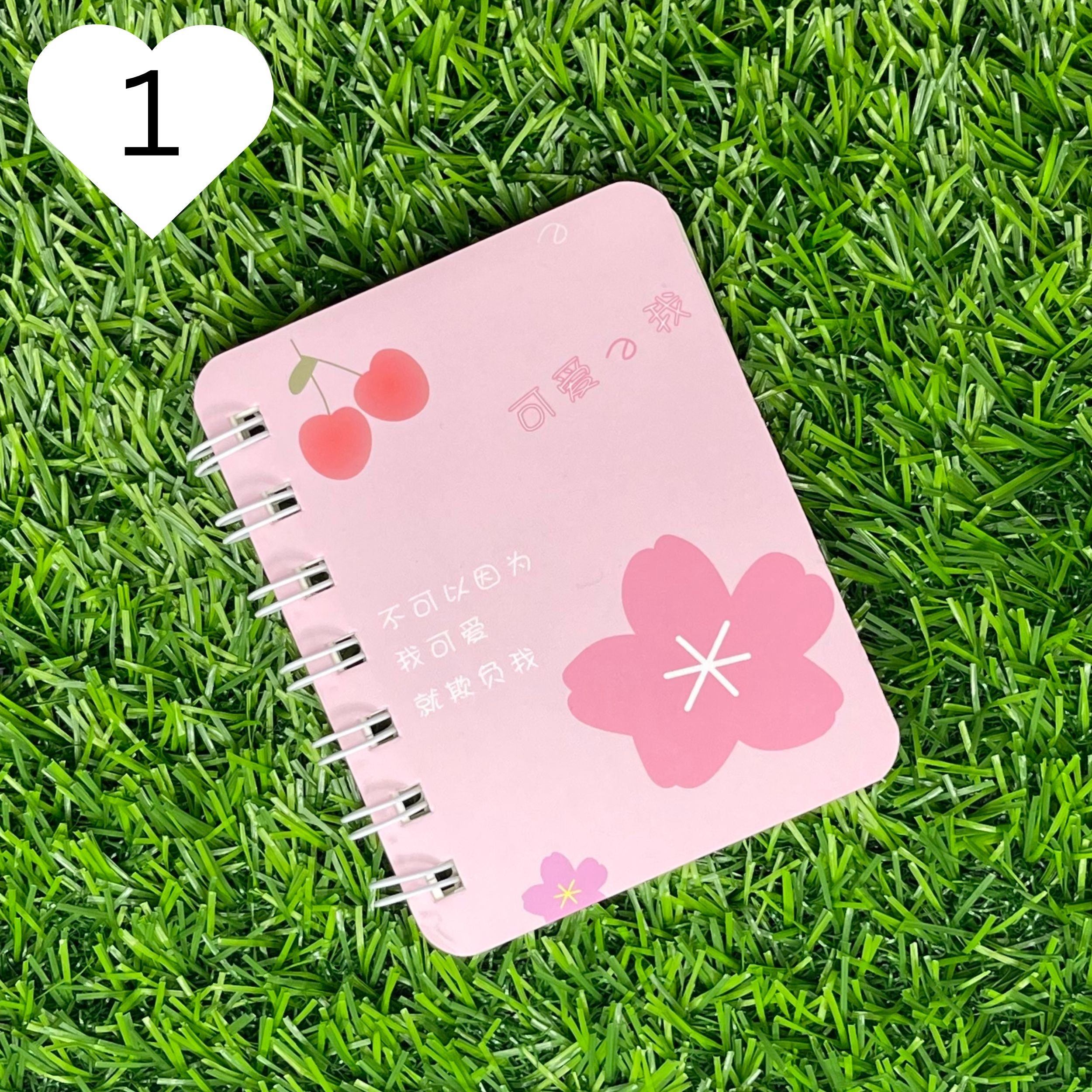 Cute Mini Spiral Notebook Kawaii Notepad Cherry Themed Etsy
