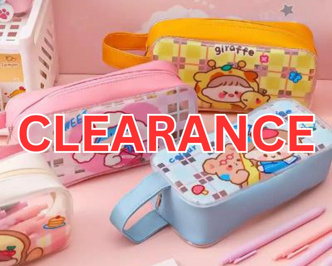 Cute Kawaii Girl Pencil Case Cartoon Girl Pencil Pouch Clear - Etsy