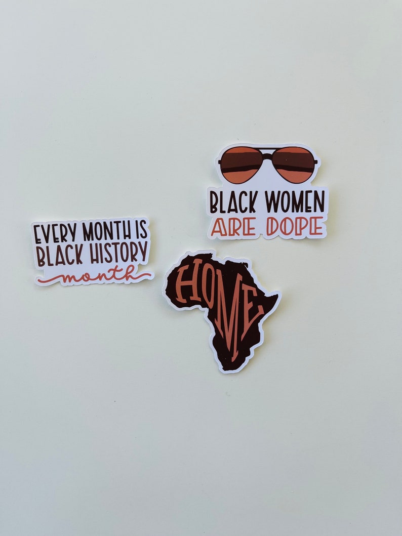 Black History Month Stickers, African American Quotes Sticker Pack ...