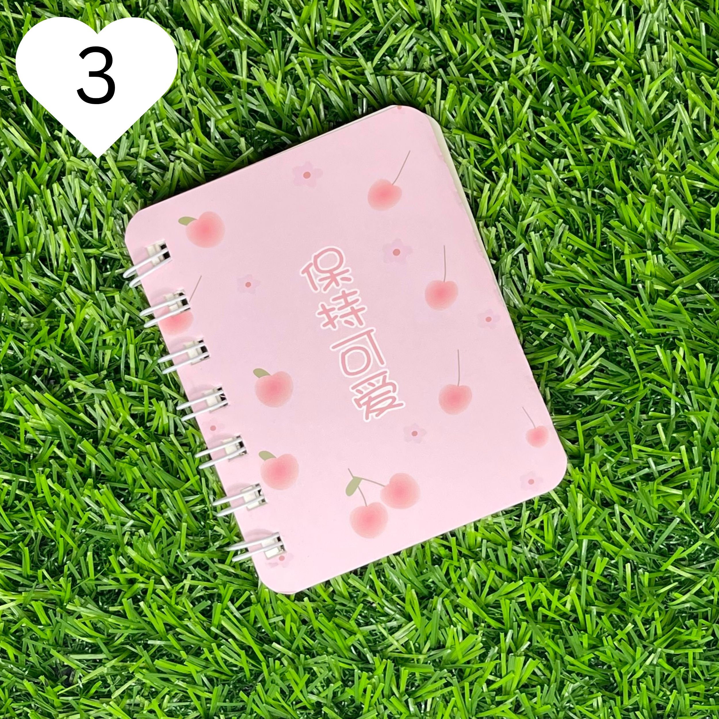 Cute Mini Spiral Notebook Kawaii Notepad Cherry Themed Etsy