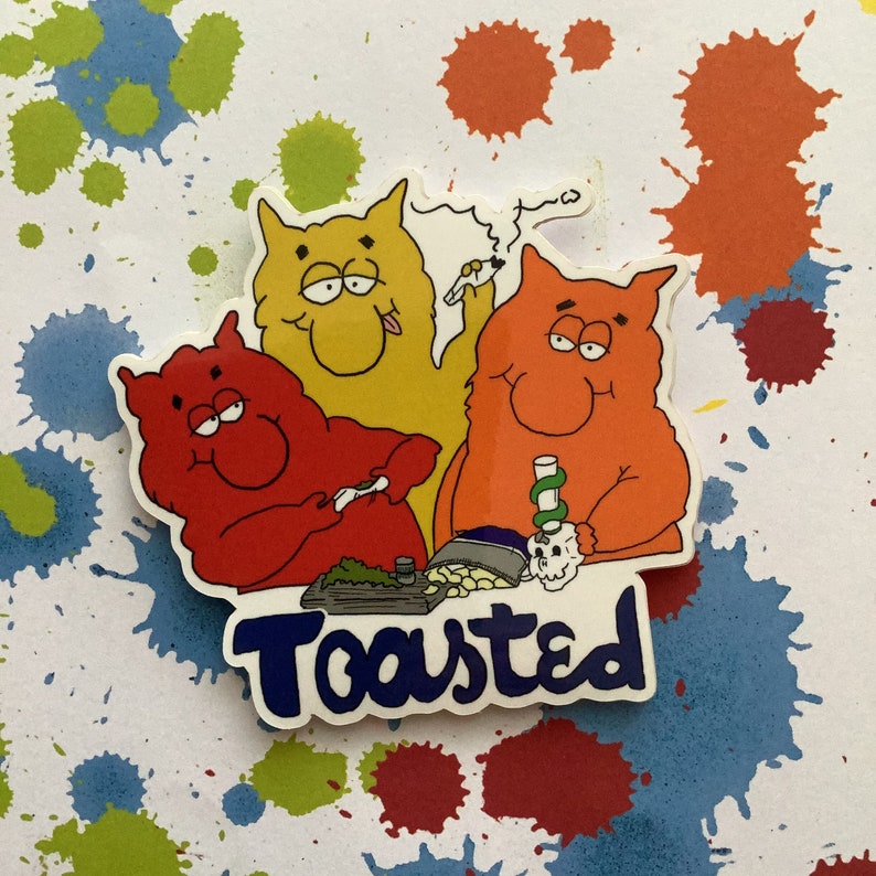 Toasted Hostess Potato Chips Parody Vinyl Sticker Retro Etsy Canada