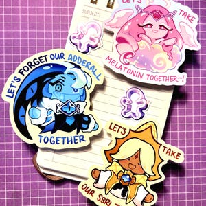 CRK| Silly Cookie Stickers | Glossy Vinyl | Shadow Milk Cookie | Pure Vanilla Cookie | Eternal Sugar Cookie | More coming!