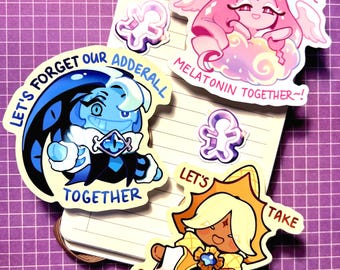 CRK| Silly Cookie Stickers | Glossy Vinyl | Shadow Milk Cookie | Pure Vanilla Cookie | Eternal Sugar Cookie | More coming!