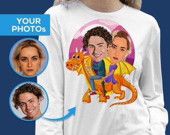 Camiseta personalizada para el Día de la Madre: Diseño de caricatura con foto personalizada