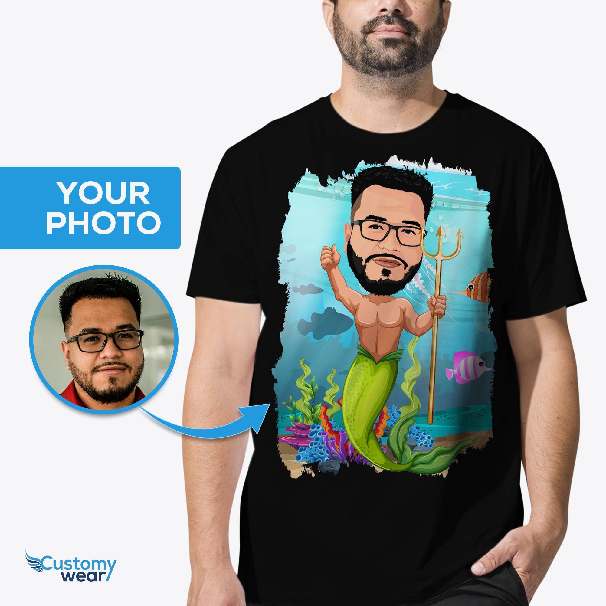 Custom Mermaid Tshirt for Mens Supernatural Evil Killer Fish - Etsy Custom Mermaid Tshirt for Mens Supernatural Evil Killer Fish - Etsy