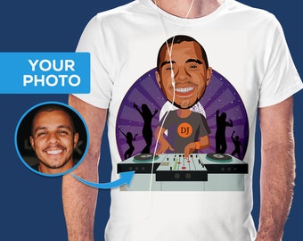 Custom dj shirt, Dj gift, Dj space shirt, Galaxy Dj tshirt, Birthday gift for DJ boyfriend