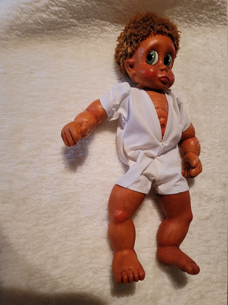 Wooden Baby Doll Naber Kids Doll Etsy