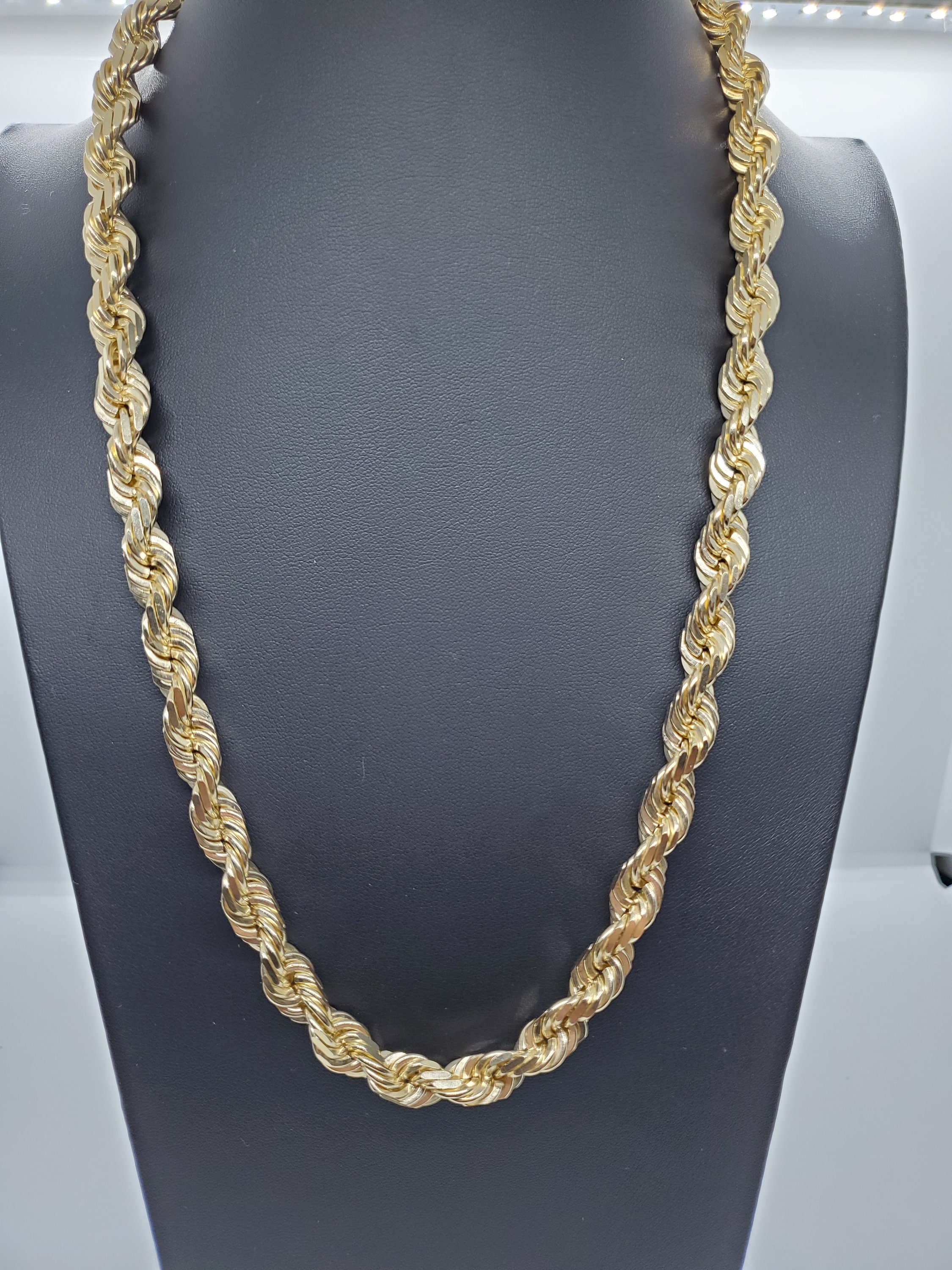 Cheapest Price in the USA Brand New 14K SOLID 10MM GOLD Rope Chain 24-30  Grand Opening Special With Free Gift 