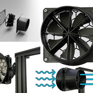 Wind Simulator 140mm Fan Air Straightener for Sim Racing ShakeIt Wind