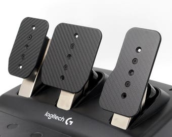 Pro Carbon Pedal Faces for Logitech G923 G29 G920 G27 G25 Genuine Carbon Fibre