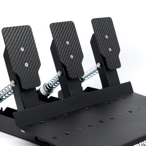 Carbon Fibre Pedal Faces for Thrustmaster Raceline Pedals (2 and 3 Pedal Sets)